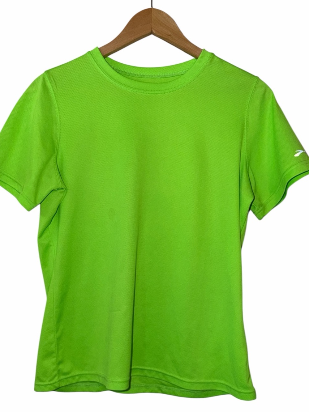 Brooks For Women Equilibrium Technology T-Shirt Women’s Large Neon Green Running